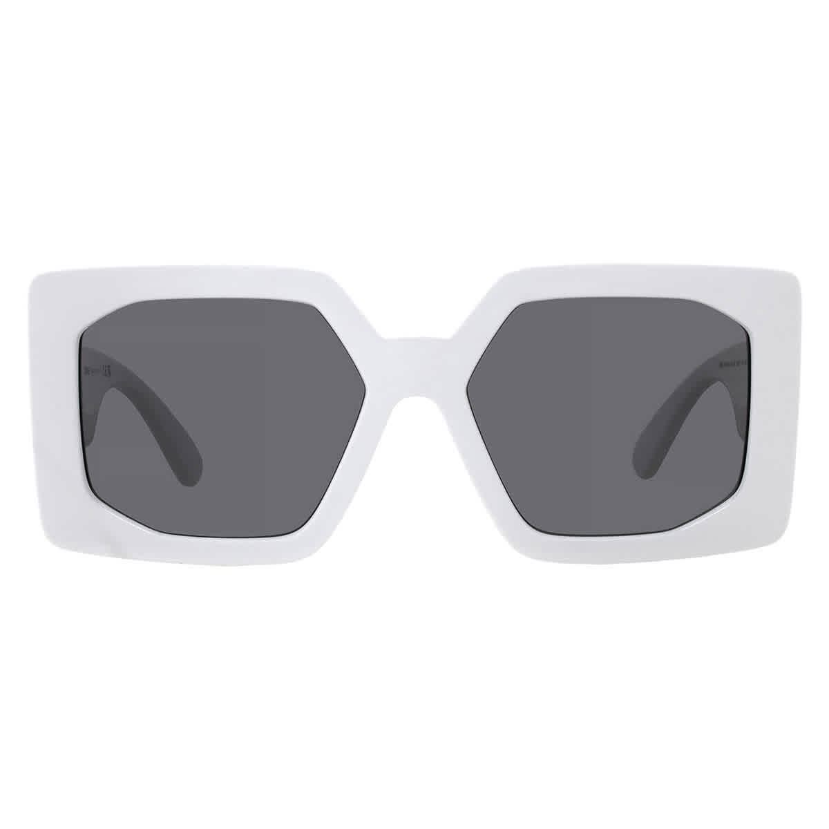 Versace Woman Sunglass VE4478U - Frame color: White, Lens color: Dark Grey