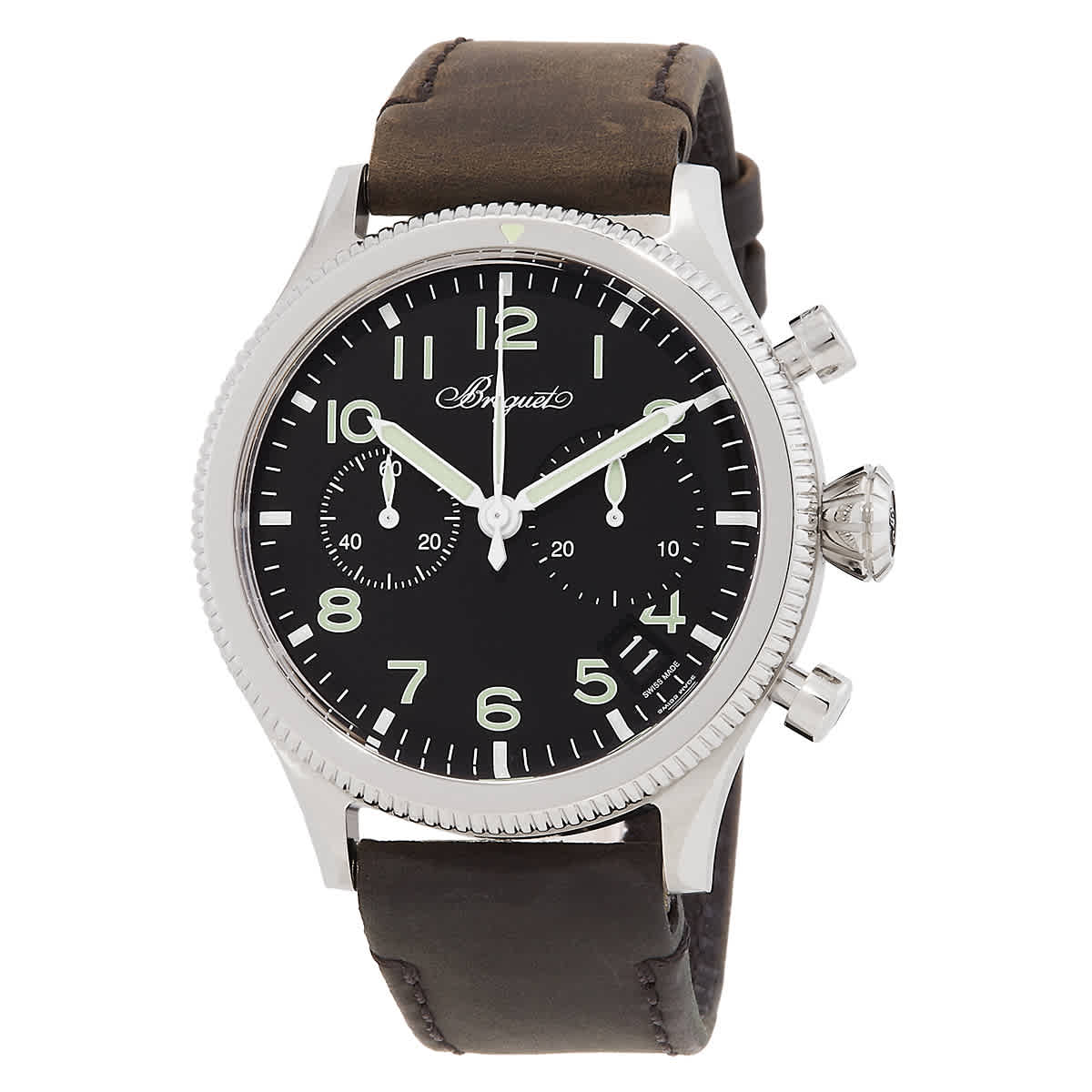 Breguet Type 20 Chronograph Automatic Black Dial Mens Watch 2057ST923WU 13950$
