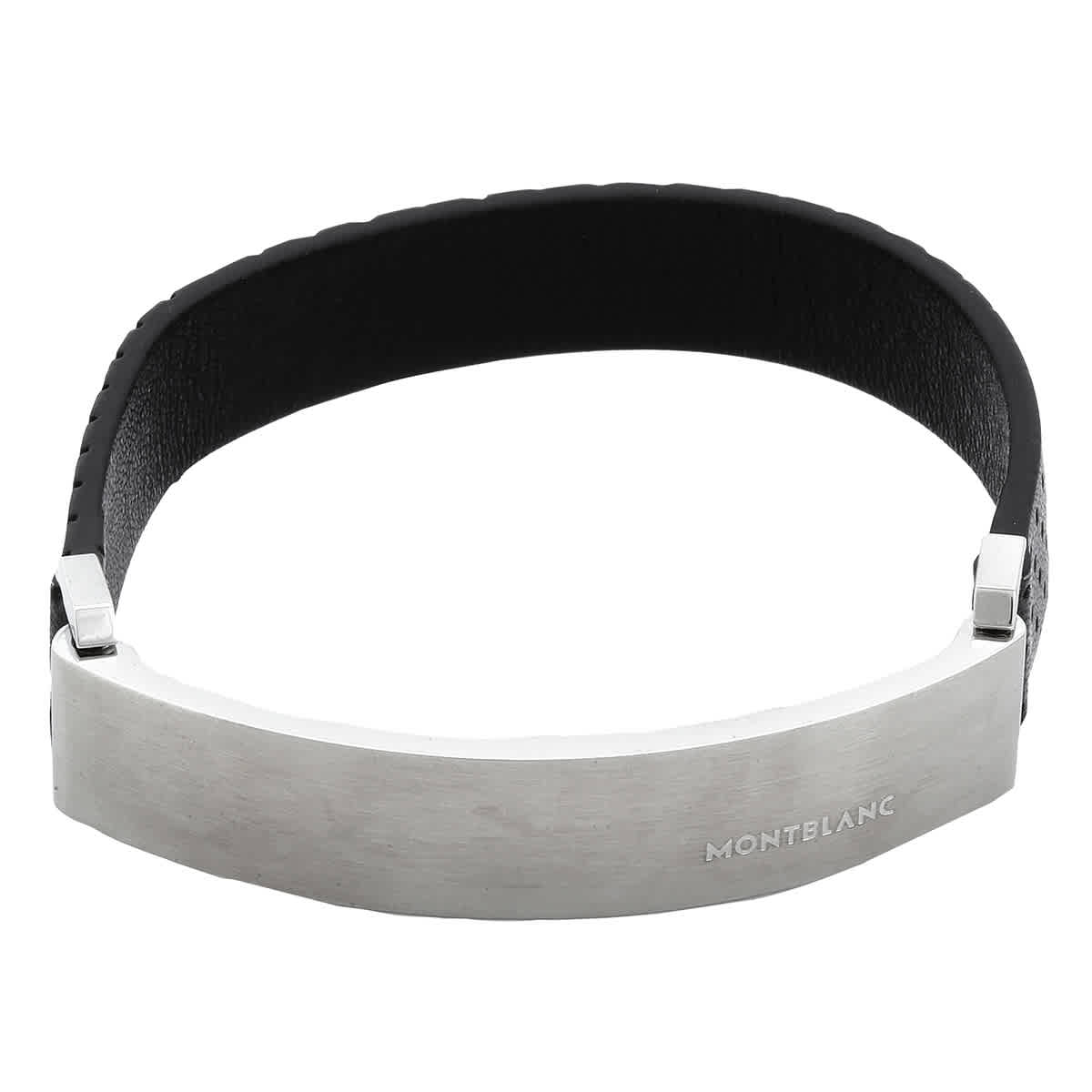 Montblanc Urban Spirit Leather Bracelet, Size 68