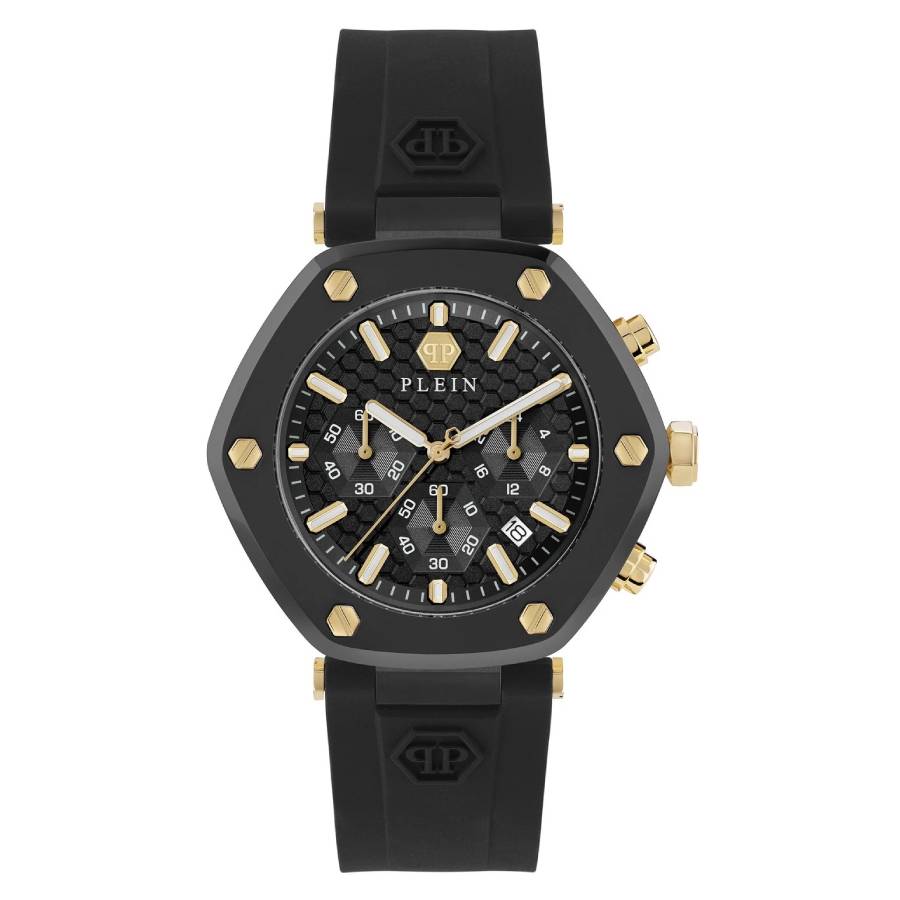 Philipp Plein The Hexagon Chronograph Quartz Black Dial Mens Watch PWZBA0223 269$