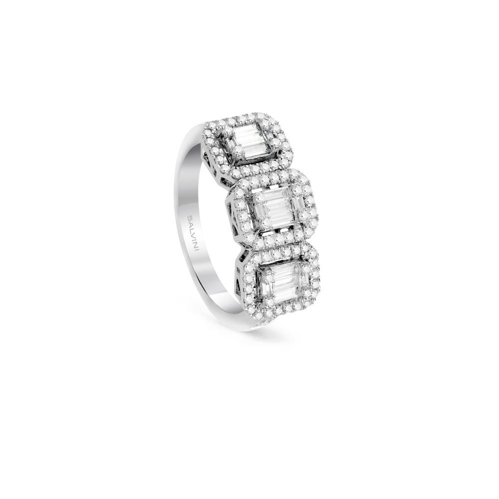 Salvini Ladies White Gold Magia Diamond Ring, Size 13