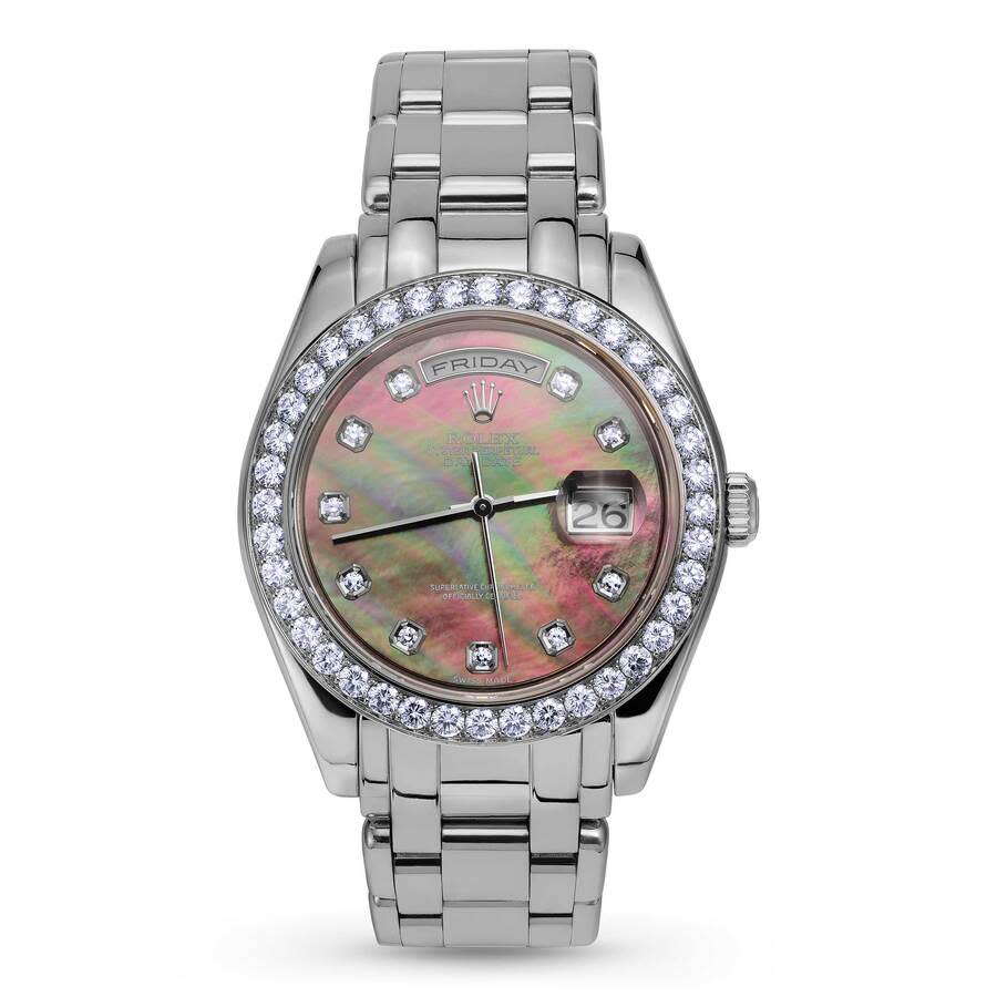Preowned Rolex DayDate Automatic Chronometer Diamond Unisex Watch 18946 MDPM