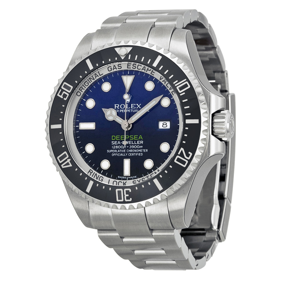 Preowned Rolex SeaDweller Deep Blue Dial Mens Watch 116660D