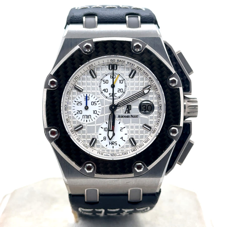Pre-owned Audemars Piguet Royal Oak Offshore Chronograph Automatic Silver Dial Mens Watch 26030IO.OO.D001IN.01