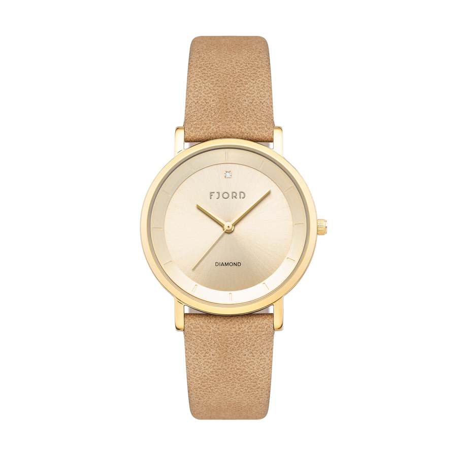 Fjord Jensen Beige Dial Ladies Watch FJ-6062-04