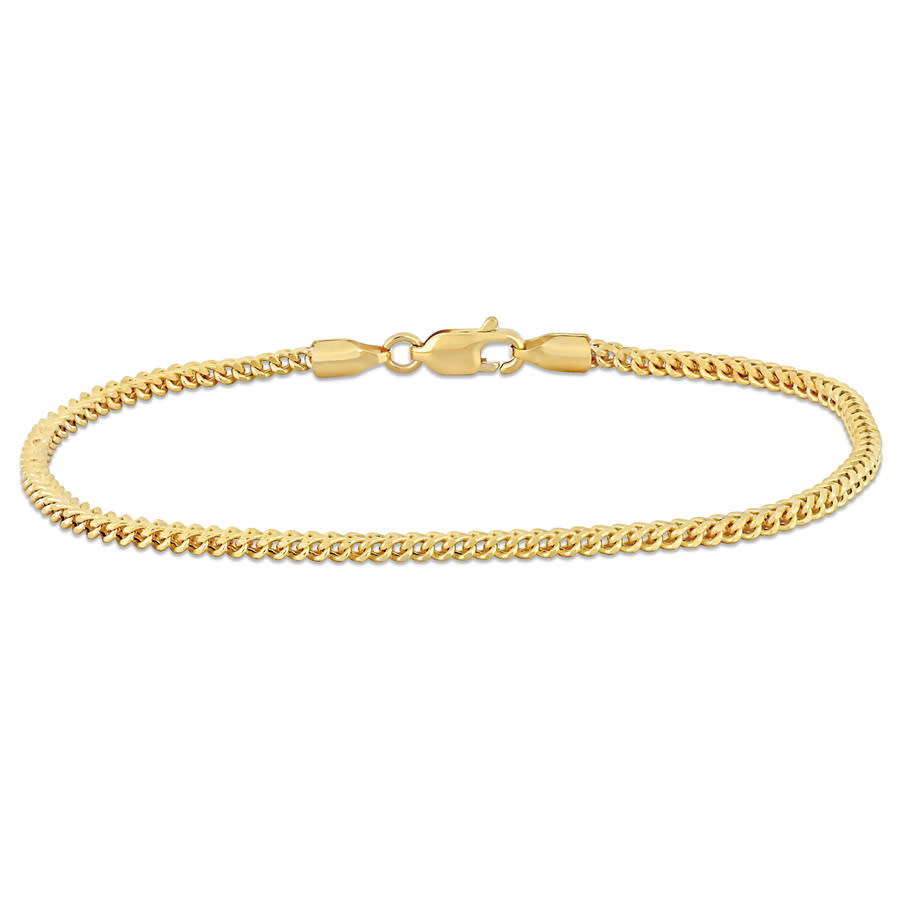 AMOUR 23mm Franco Chain Bracelet In 10K Yellow Gold 75 In 365$