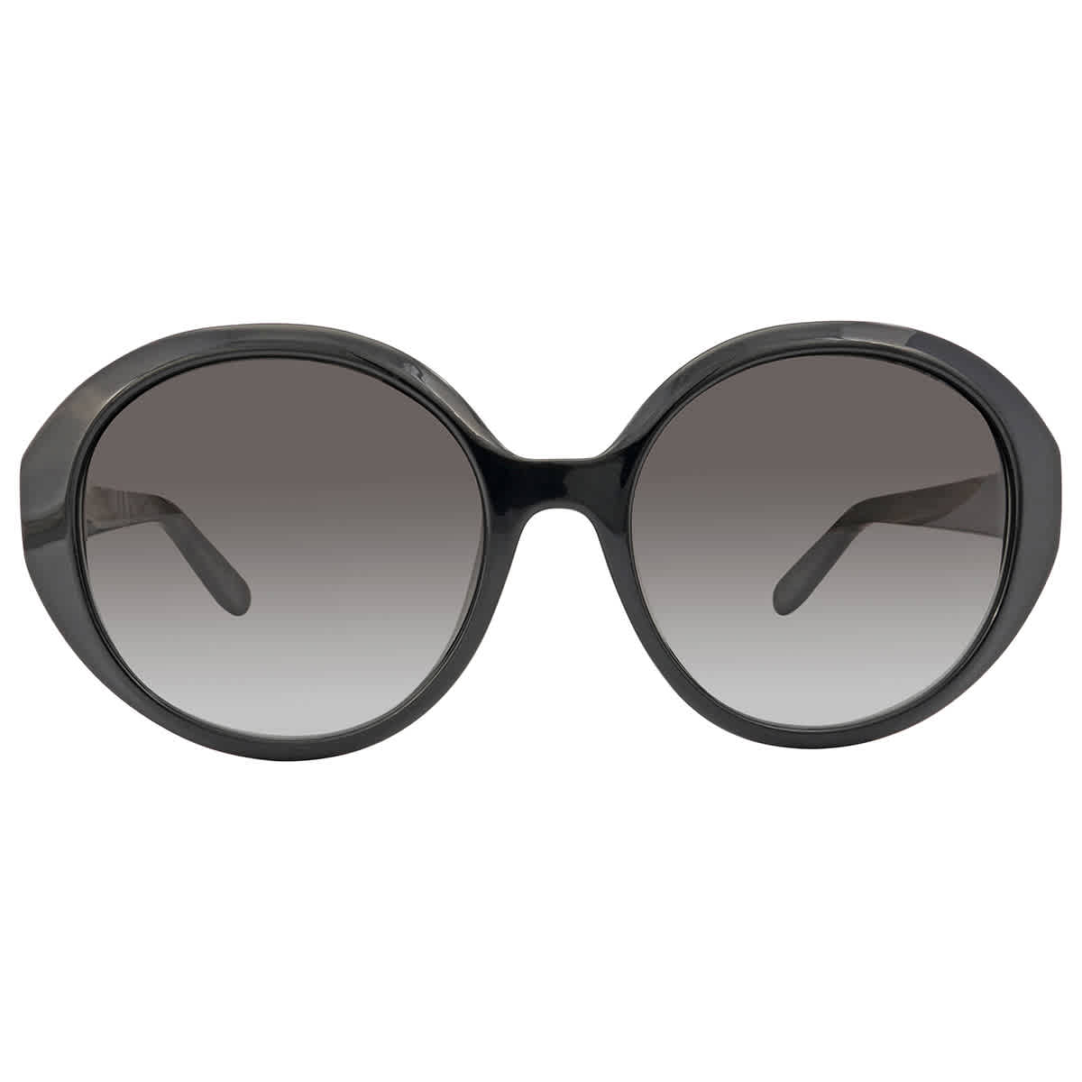 Ferragamo Grey Gradient Round Ladies Sunglasses SF1067S 001 57