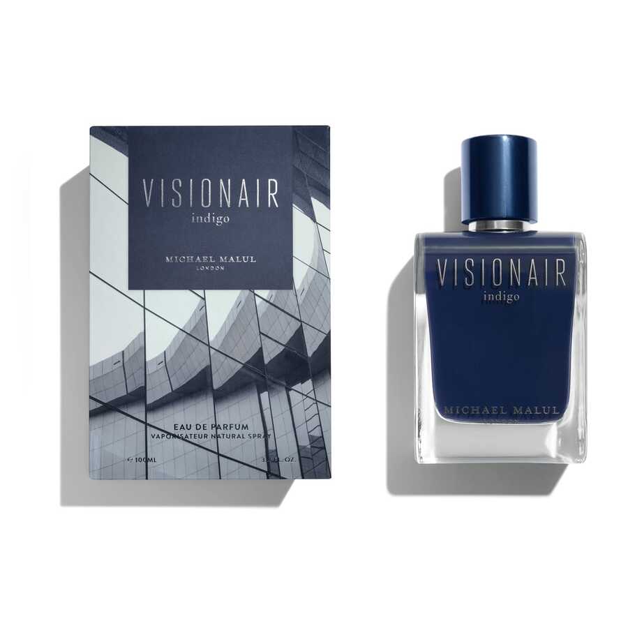 Michael Malul Mens Visionair Indigo EDP Spray 3.4 oz Fragrances 725765656896