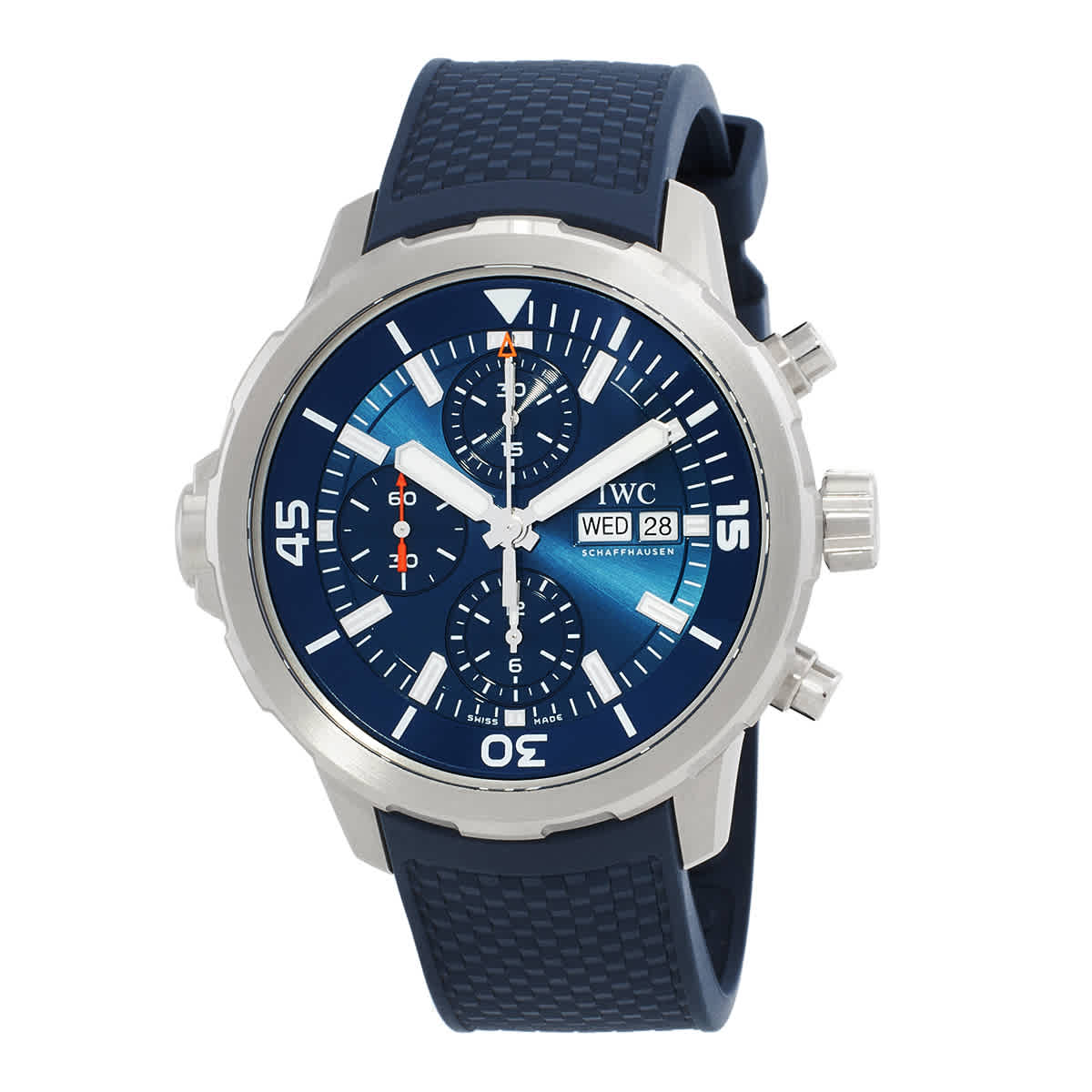 IWC Aquatimer Deep Two Chronograph 44 Automatic Blue Dial Mens Watch IW376806