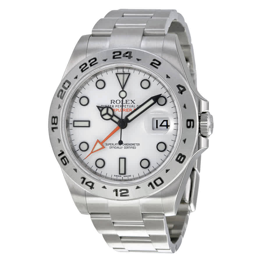 Rolex Explorer II White Dial Stainless Steel Oyster Bracelet Automatic Mens Watch 216570WSO