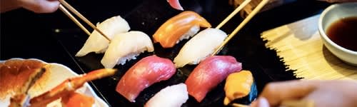 Sushi eten in amsterdam centrum