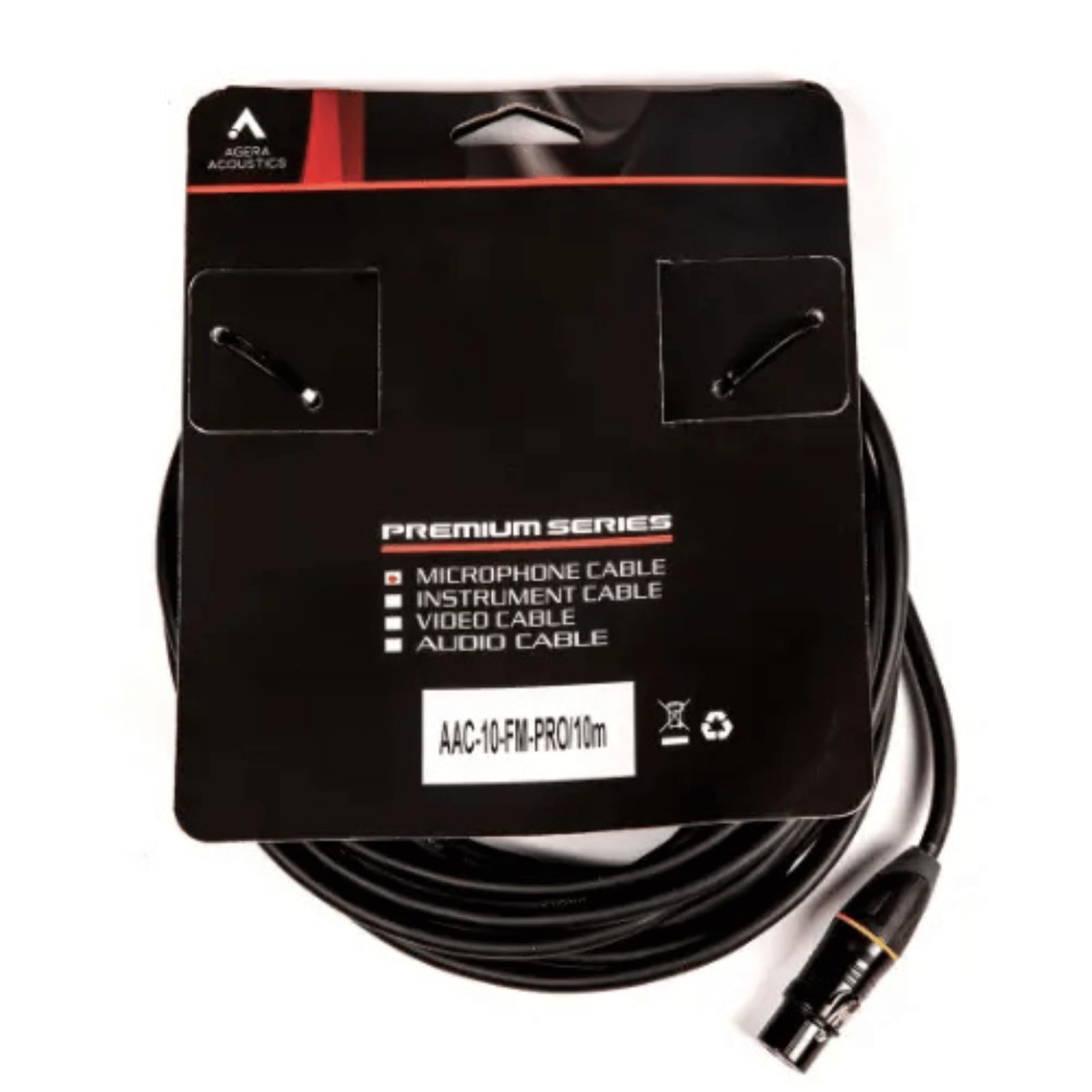Agera Acoustics 10m XLR Pro Cable AAC-10FM-PRO image 1