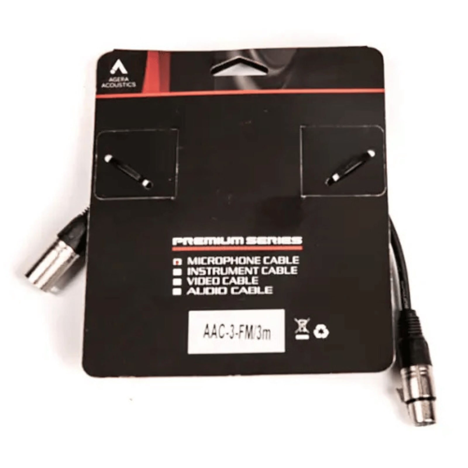 Agera Acoustics 3m XLR Cable AAC-3FM image 2