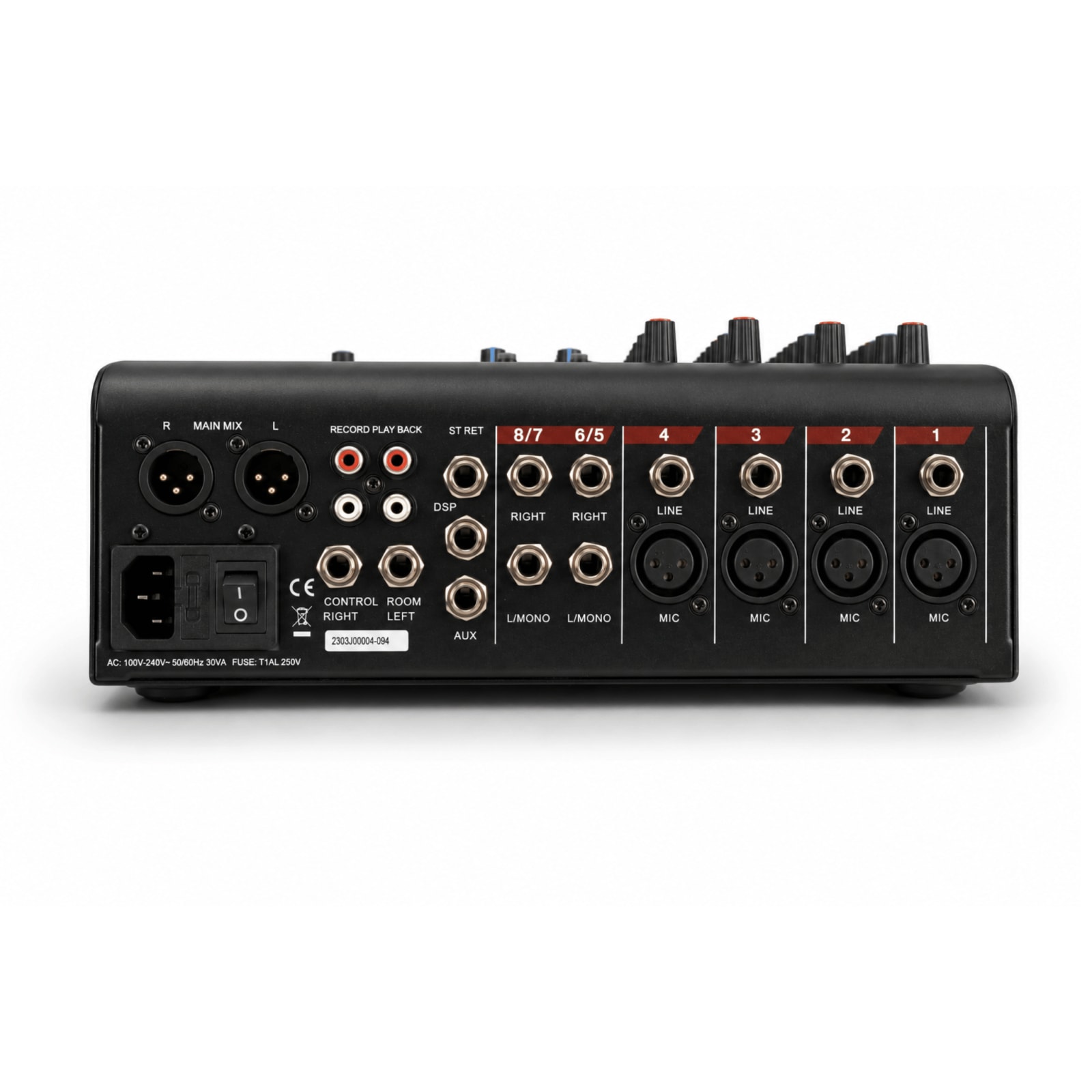 Agera Acoustics CCR-82BT 8-Channel Analog Mixing Console image 2