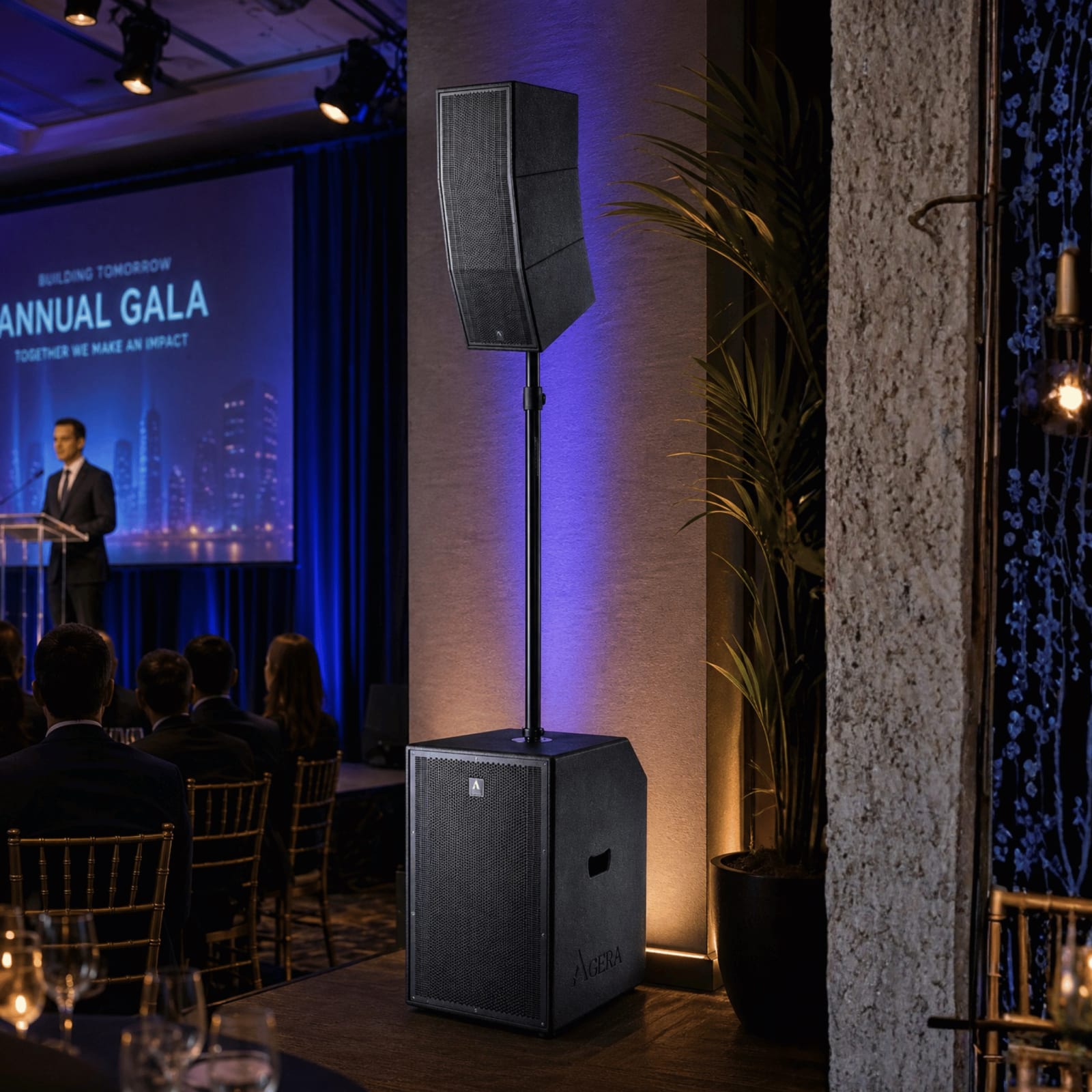 Agera Acoustics CA-15-2K 15-inch Active Constant Curvature Column Array image 1