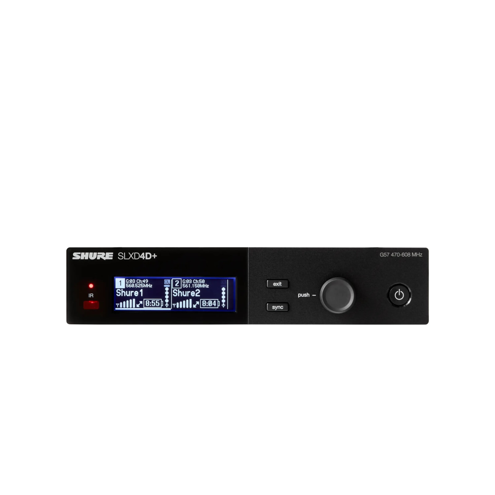 Shure SLXD4D+E Dual Channel Digital Wireless Receiver (G65) image 5