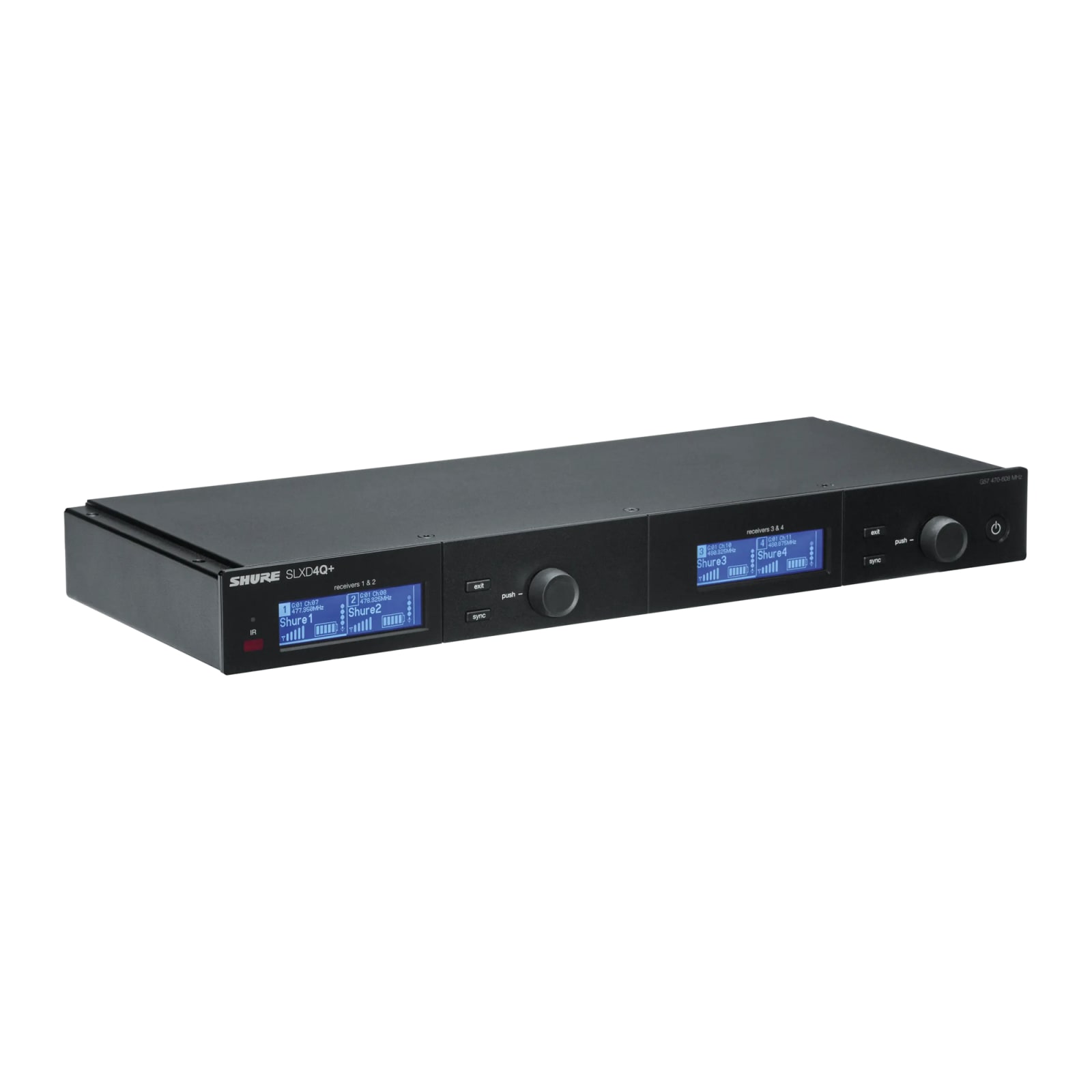 Shure SLXD4Q+E Quad Channel Digital Wireless Receiver (G65) image 4