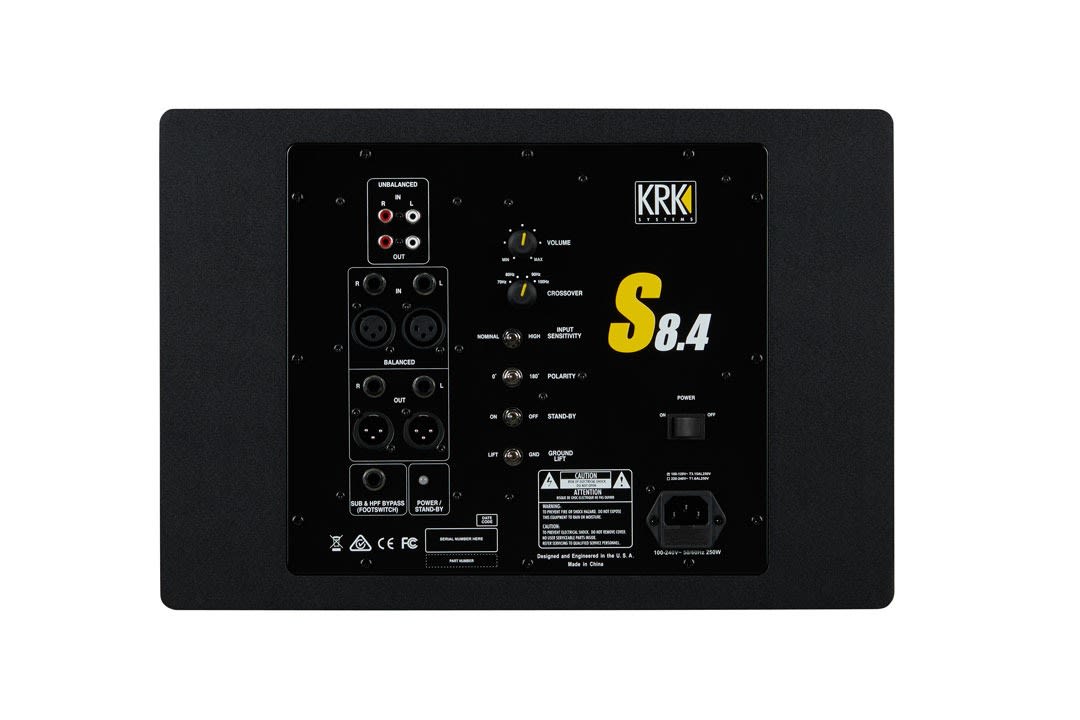 KRK S8.4 8" Powered Studio Subwoofer image 2