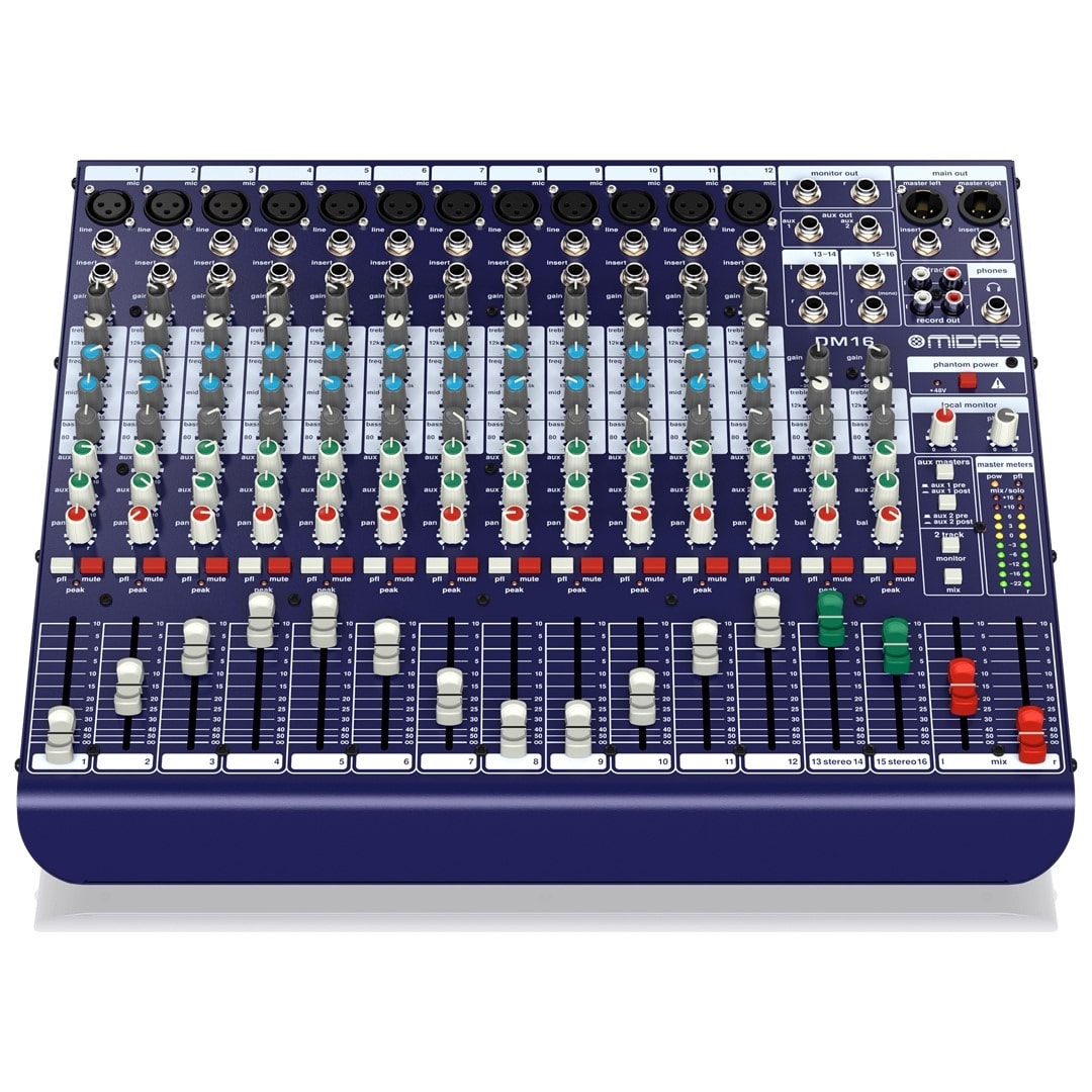Midas DM16 16-Input Analogue Mixer image 1