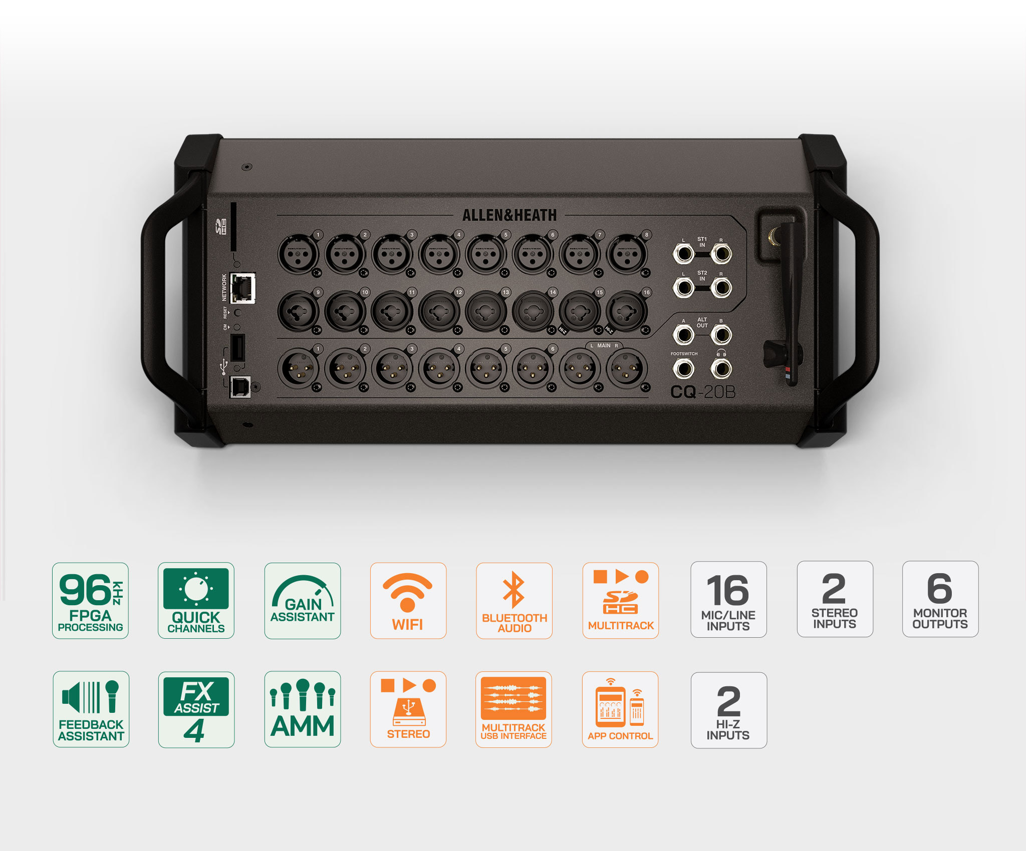 Allen & Heath CQ-20B Stage Box Mixer image 1