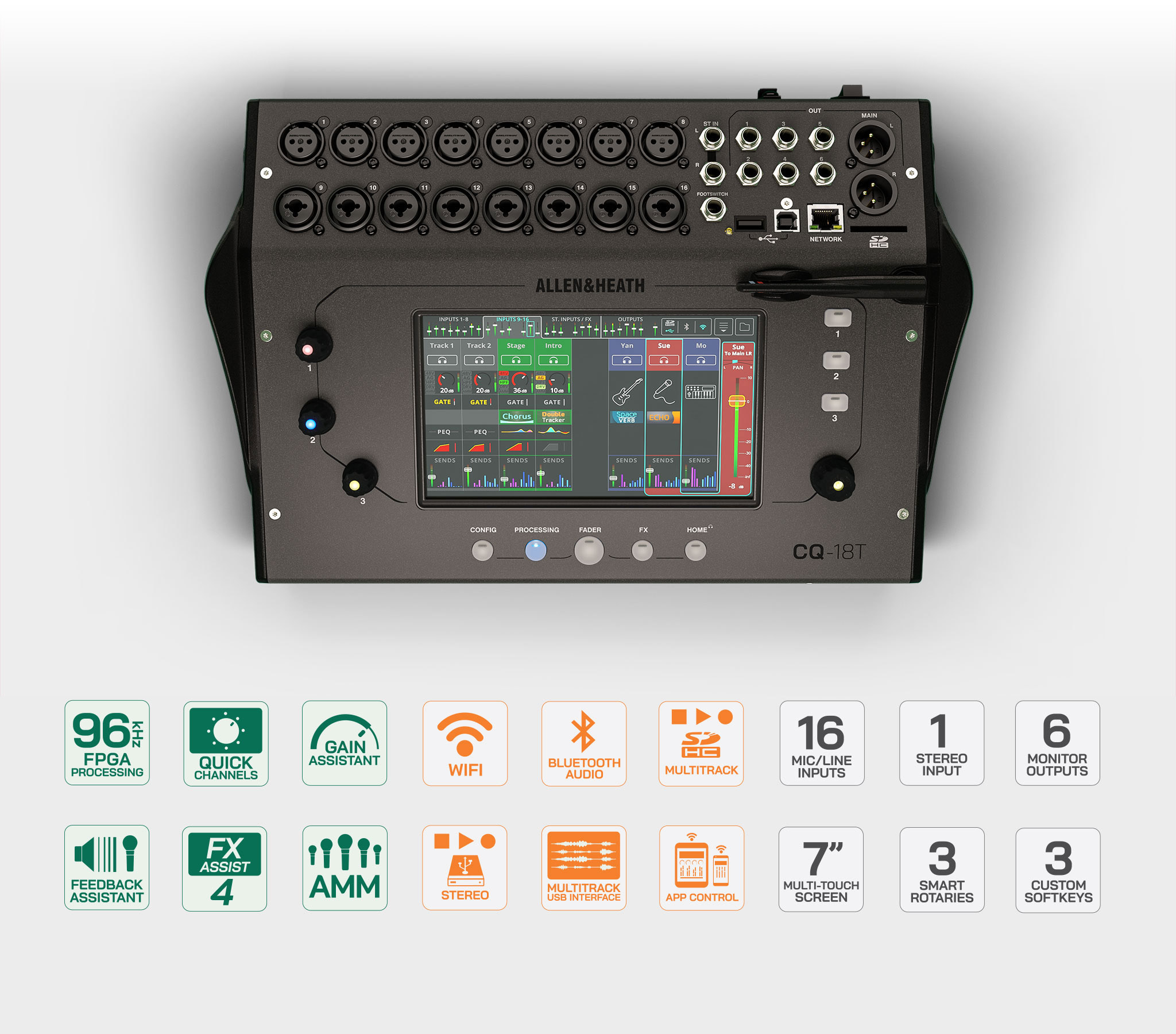 Allen & Heath CQ-18T Digital Mixer