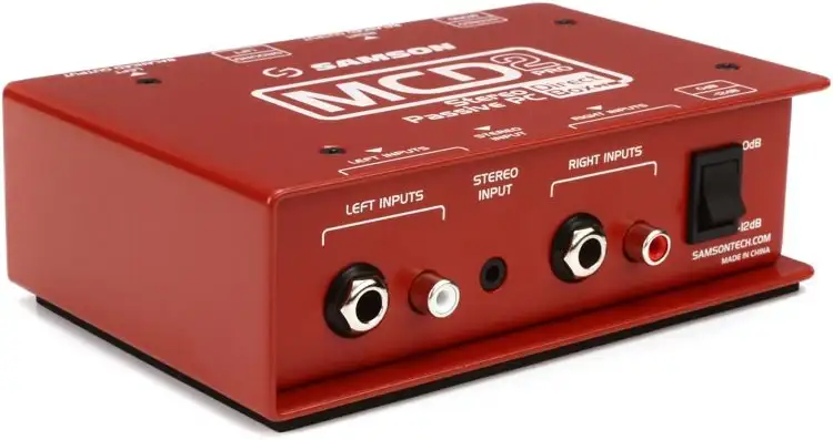 Samson S-MAX MCD2 PRO Stereo PC DI Box