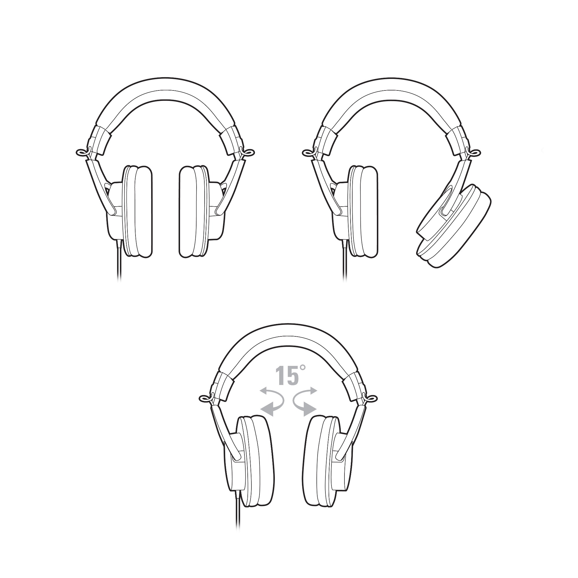 Audio-Technica ATH-M20X Professional Monitor Headphones image 2