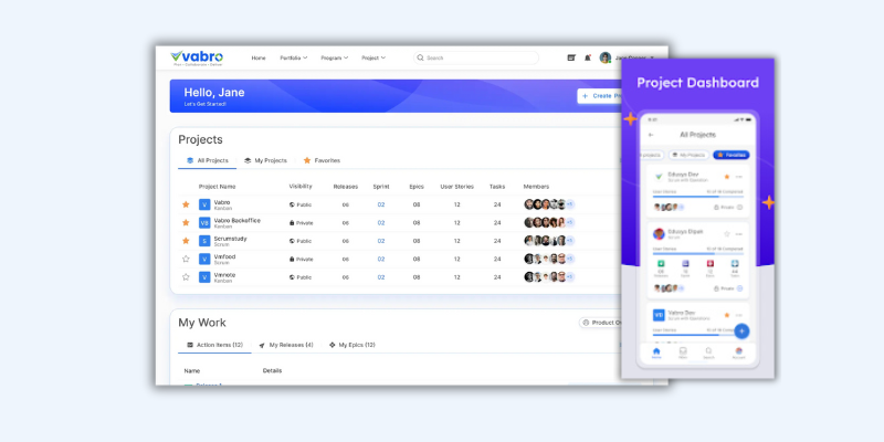 Project Management Apps-Vabro