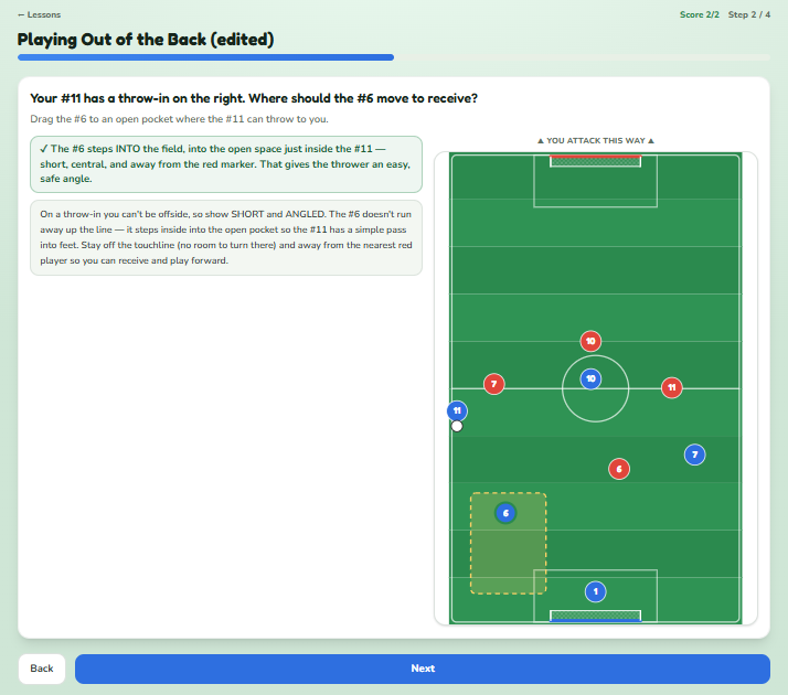 Soccer IQ Lab platform screenshot 5