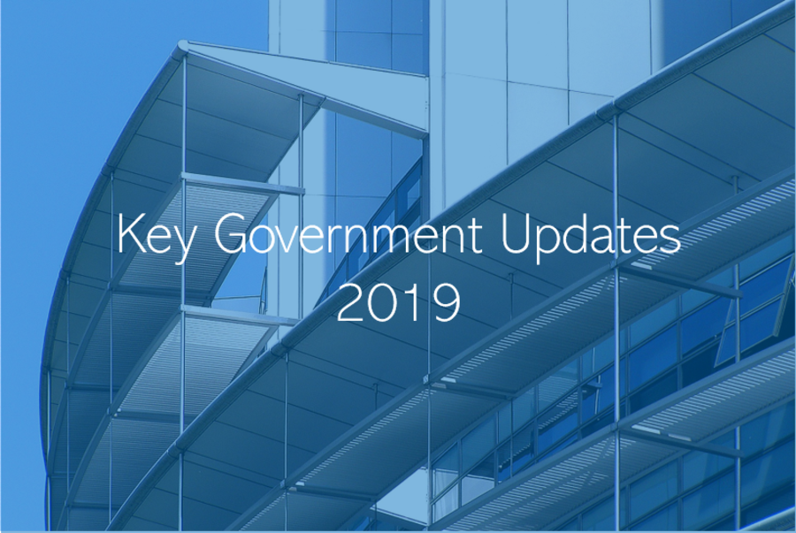 2019 Key Government  Announcements
