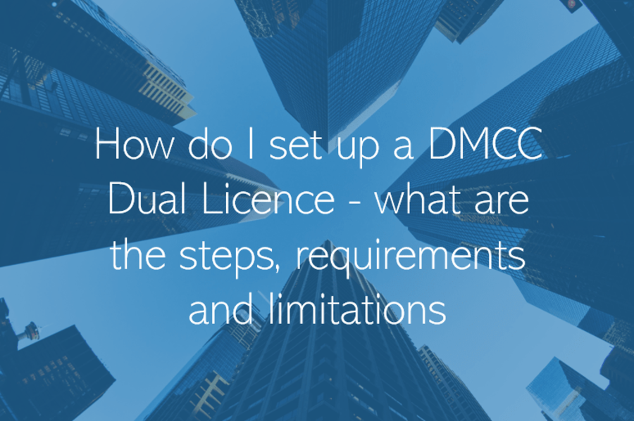 How do I set up a DMCC Dual Licence - What are the steps, requirements and limitations?