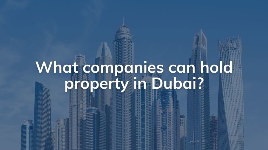 What companies can hold property in Dubai? | PRO Partner Group