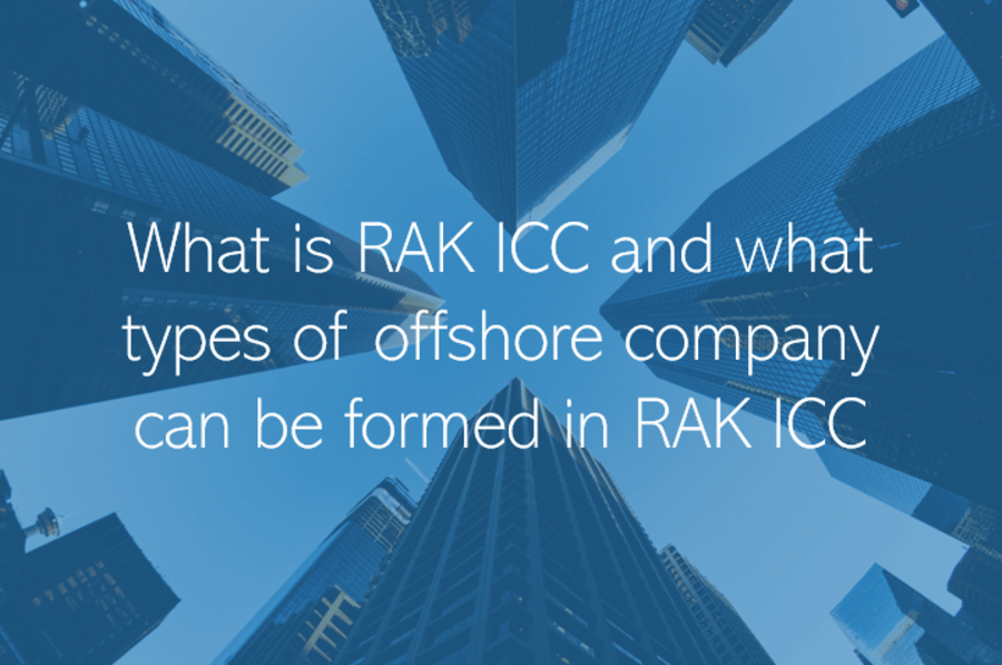 What is RAK ICC and what types of offshore company can be formed in RAK ICC?
