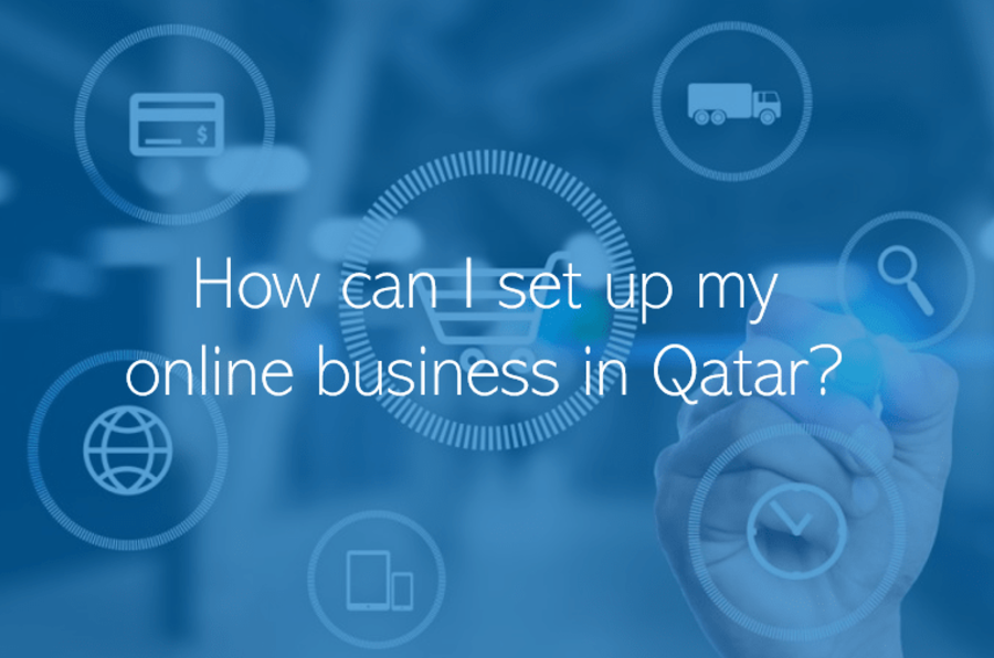 How can I set up my online business in Qatar