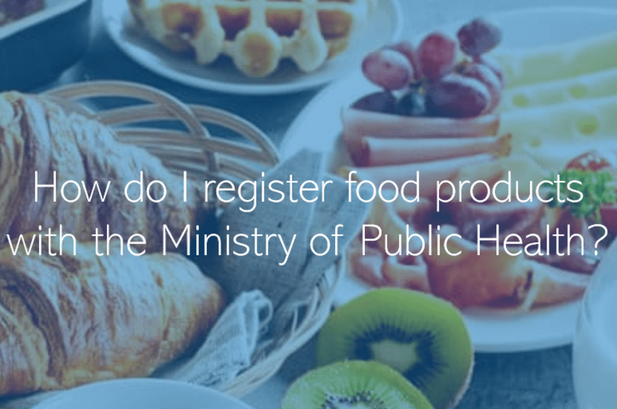 How do I register food products with the Ministry of Public Health Doha Qatar