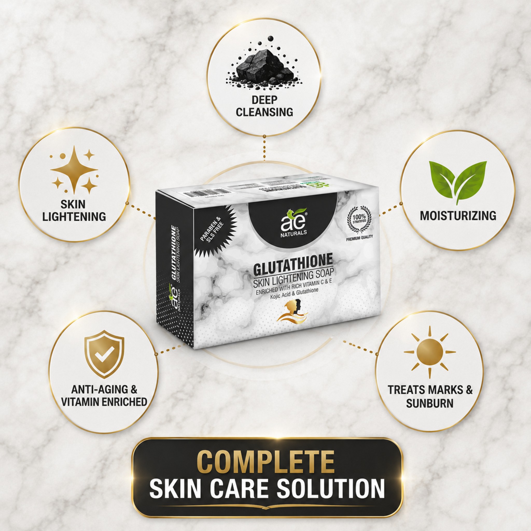 nature glutathione soap AE Naturals