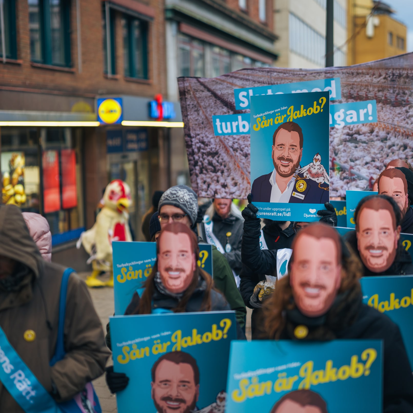 Protest mot Lidl i Göteborg 2025. Foto: Tim Kristensson