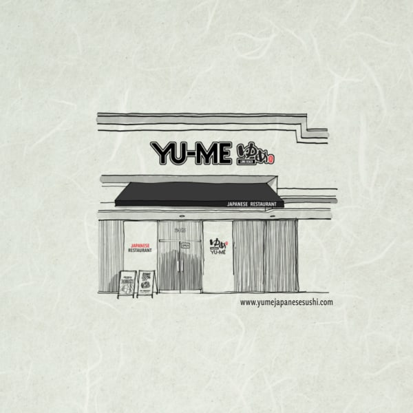 Circular portal image of Yume Japanese Restaurant Long Beach location, inviting guests to explore the dining experience