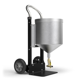 Jack Track Abrasive Hopper