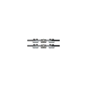 2-Pack of Plate Clamps, bolted to flange
