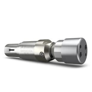 barracuda bc-k two-jet rotary shotgun tool, angled view of body and shielded head