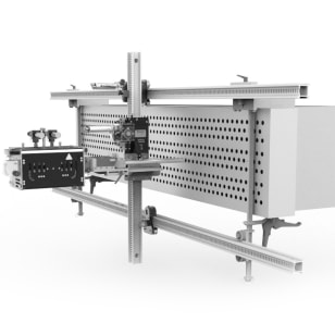 fin fan accessory with an autobox tractor directly mounted to the positioning frame