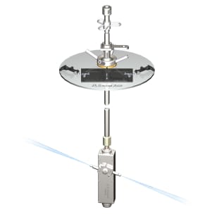 simple boom positioning system for high pressure tank cleaning