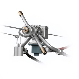 cst-air cable swivel tool for cleaning boilers and vessels