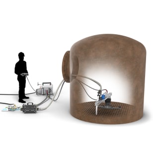 snout extension kit for tube cleaning