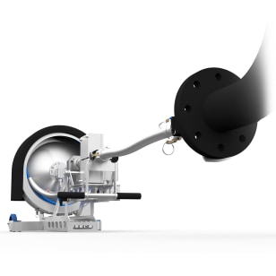 navigator rotary hose device for cleaning pipes with bends