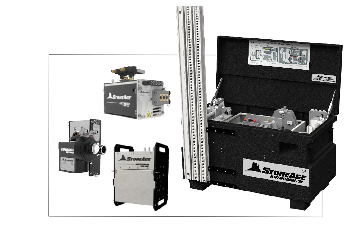 Authmated equipment for waterblasting