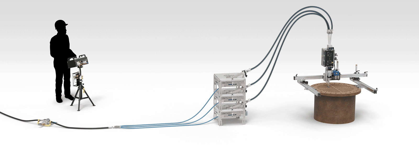 AutoPack 3L configurations for tube cleaning