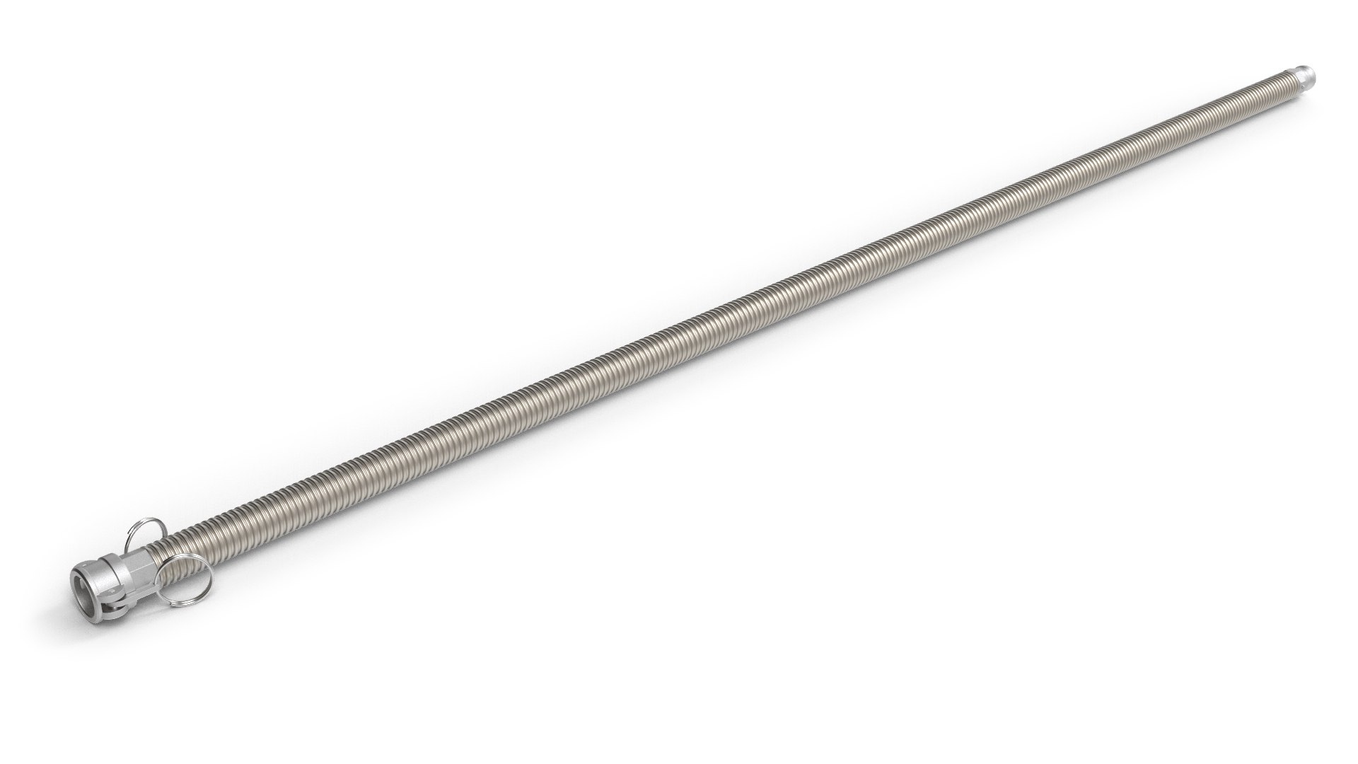 Corrugated snout for exchanger tube cleaning