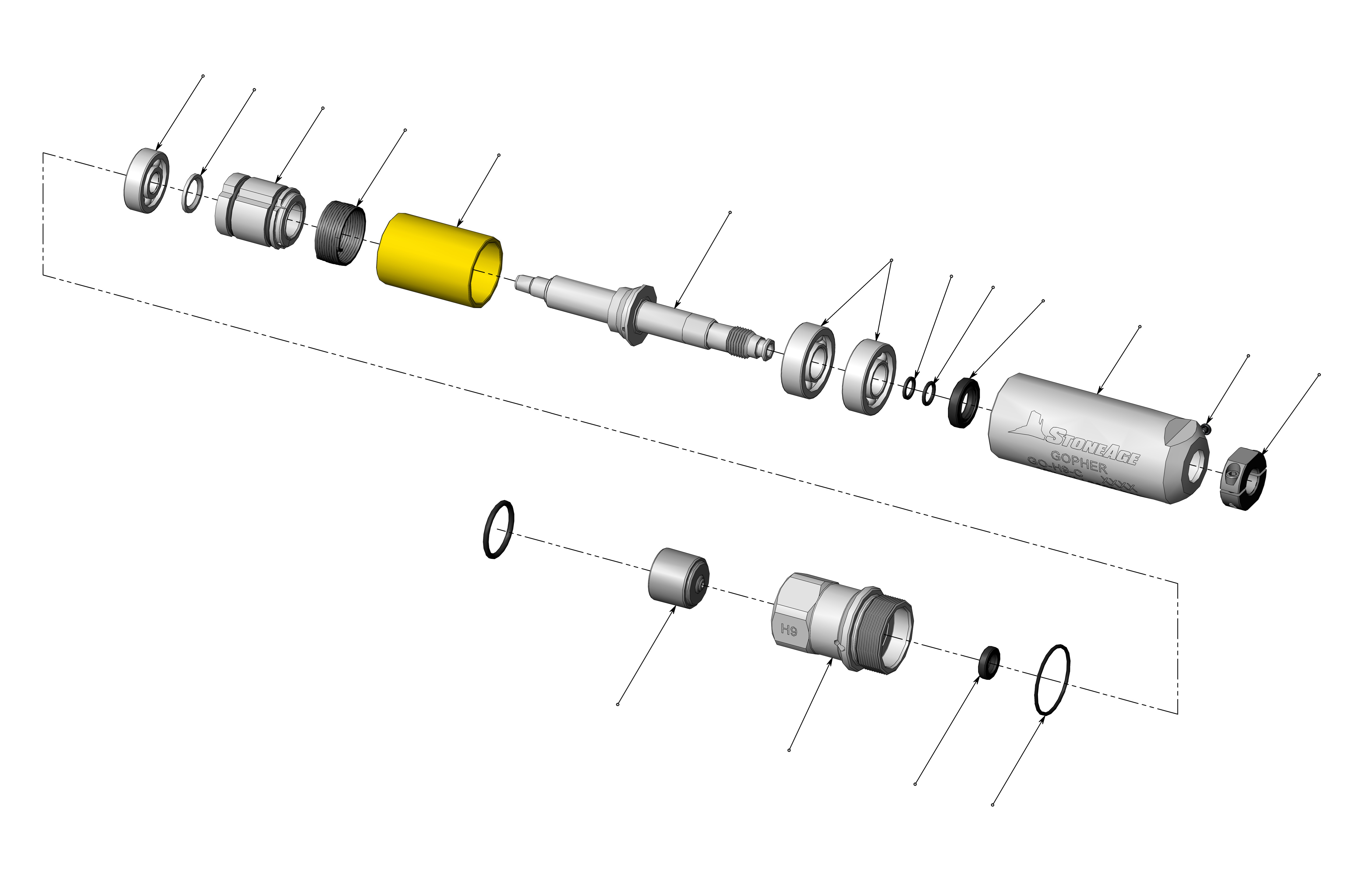 GO-H9-C Interactive BOM Diagram